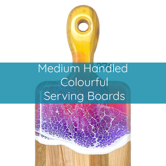 Medium Handled Colourful Serving Boards