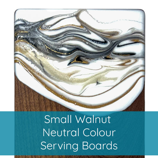 Small Walnut Neutral Colour Serving Boards