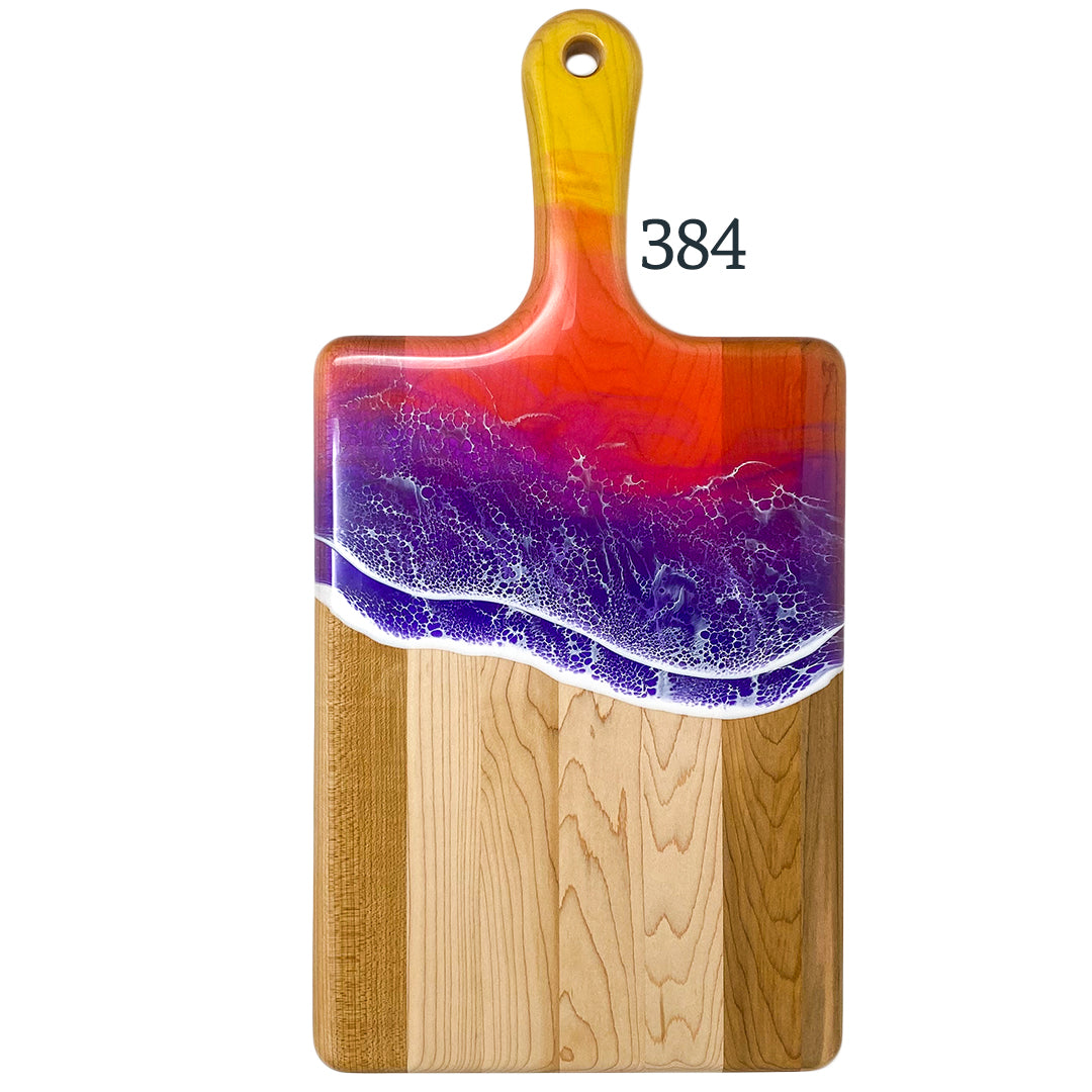 Large Handled Colourful Serving Boards