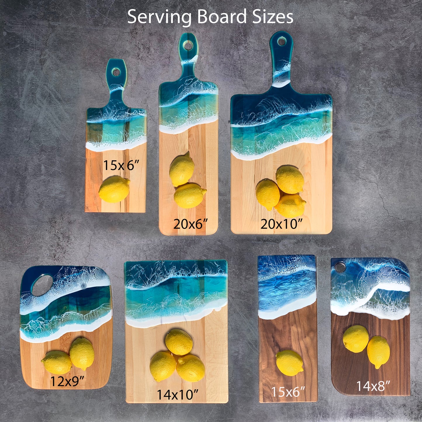 Large Serving Board + Coaster Set