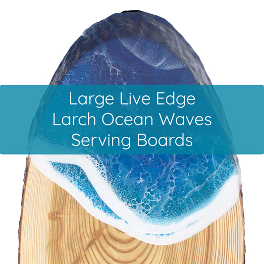 Large Live Edge Larch Serving Boards