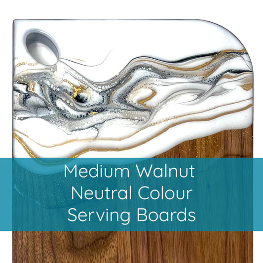 Medium Walnut Neutral Colour Serving Boards