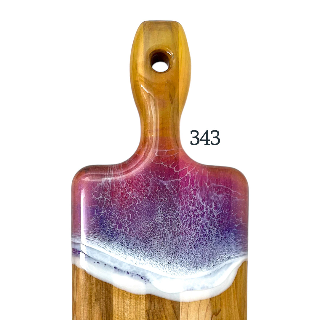 Small Handled Colourful Serving Boards