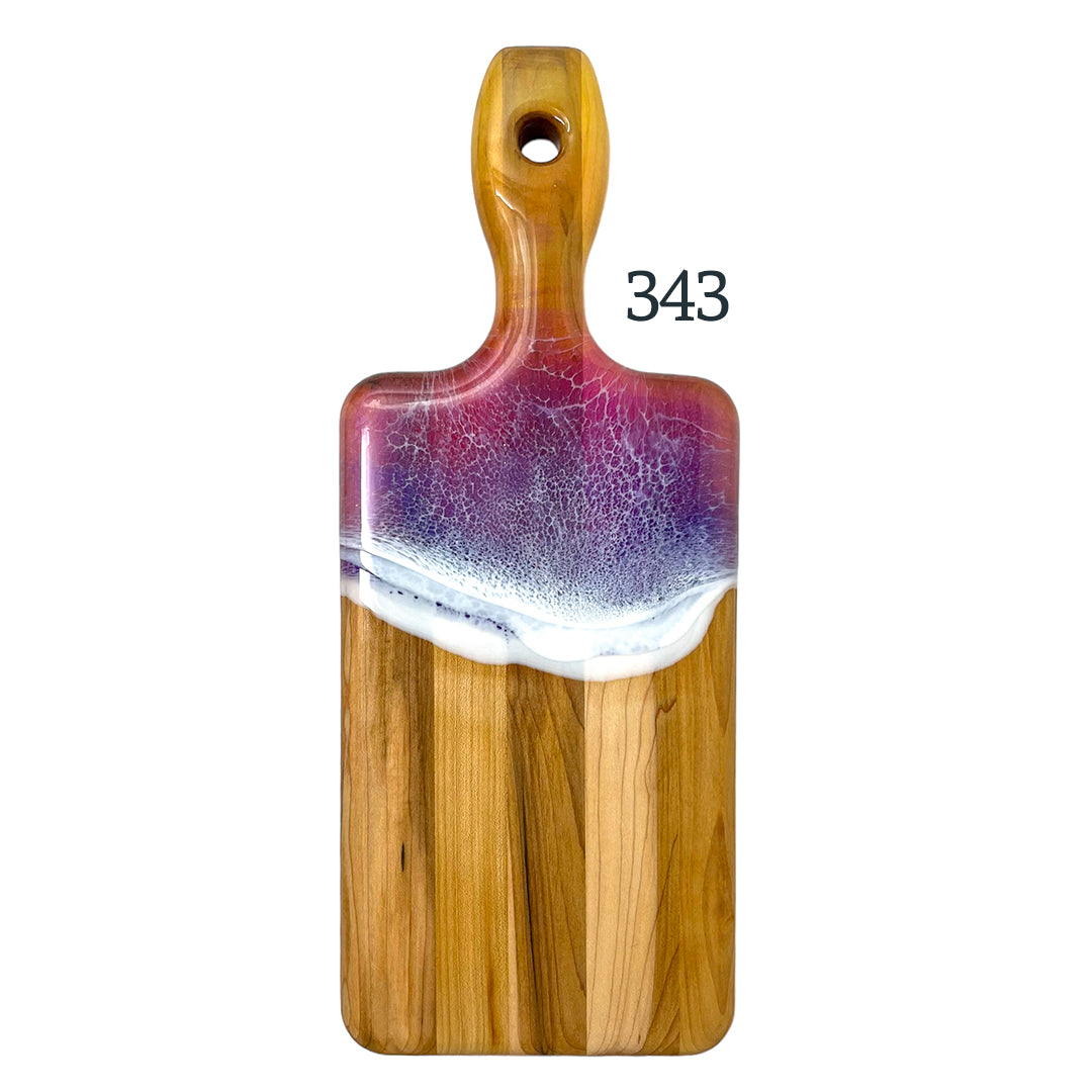 Small Handled Colourful Serving Boards