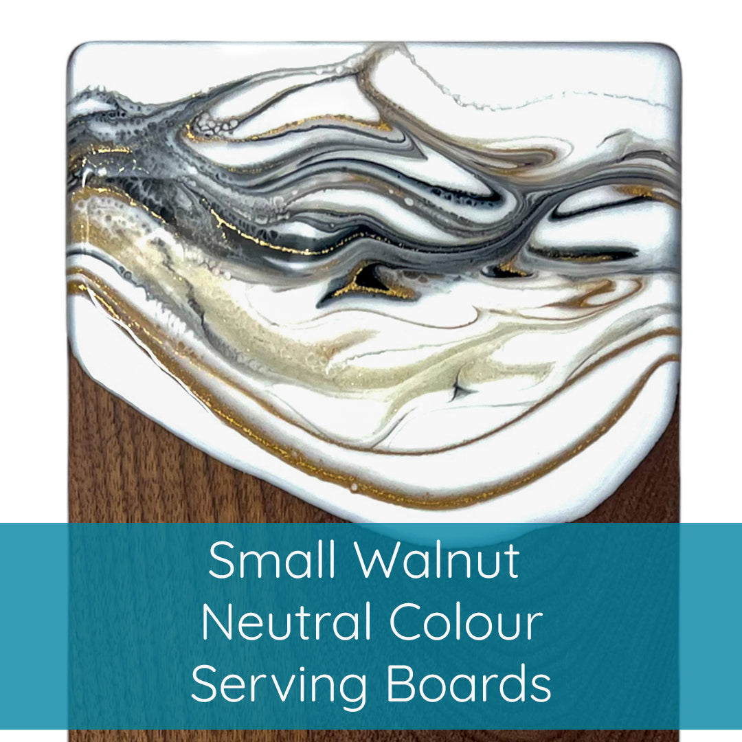 Small Walnut Neutral Colour Serving Boards